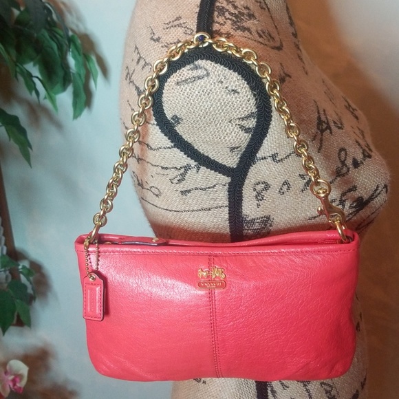 Coach Handbags - Coach Leather Wristlet/Shoulder Bag